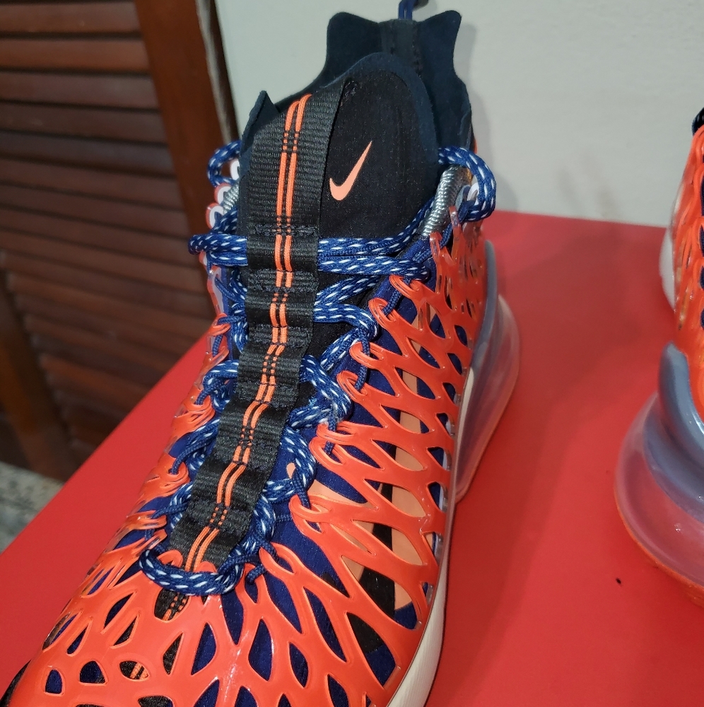 Nike AIR MAX 270 ISPA Terra Orange/Blue Void - Picture 12 of 12
